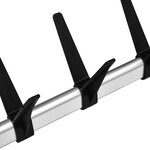 vidaXL Étagère à chaussures télescopique avec barres Aluminium