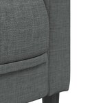 vidaXL Fauteuil gris foncé tissu