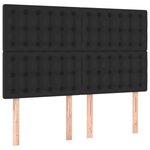 vidaXL Cadre de lit sans matelas noir 140x190 cm similicuir