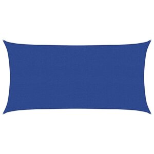 vidaXL Voile d'ombrage 160 g/m² Bleu 2x4 m PEHD