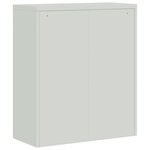 vidaXL Classeur gris clair 90x40x105 cm acier