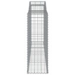 vidaXL Paniers à gabions arqués 12 Pièces 300x50x140/160 cm fer galvanisé