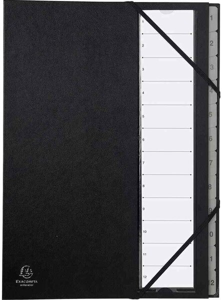 Trieur Ordonator 32 compartiments Numériques Noir EXACOMPTA