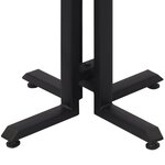 vidaXL Table de bistro ronde Ø55x76 cm teck de récupération massif