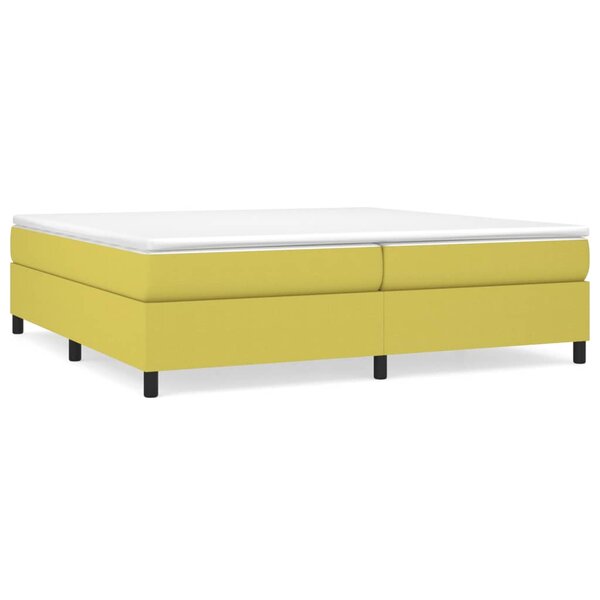 vidaXL Cadre de lit sans matelas vert 200x200 cm tissu