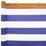 vidaXL Chaises de jardin pliantes lot de 6 tissu et bois massif