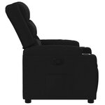 vidaXL Fauteuil inclinable Noir Tissu