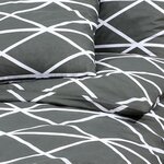 vidaXL Ensemble de housse de couette Gris 200x220 cm Coton