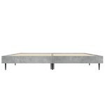 vidaXL Cadre de lit sans matelas gris béton 140x190 cm