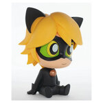 Tirelire Chat Noir Miraculous en Plastique - Chibi - Idéale pour les Amateurs de Super-Héros