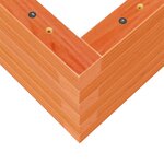 vidaXL Jardinière cire marron 70x40x23 cm bois de pin massif