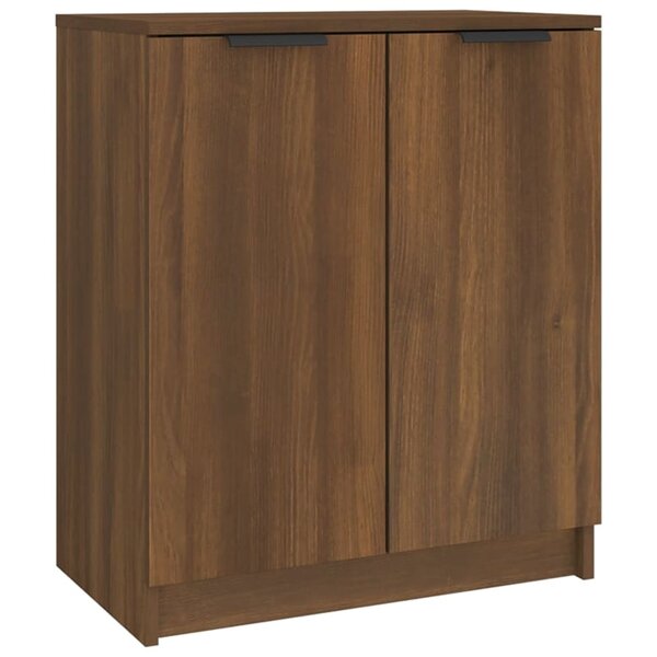 vidaXL Meuble à chaussures Chêne marron 59x35x70 cm Bois d'ingénierie