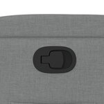 vidaXL Fauteuil inclinable Gris clair Tissu