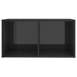 vidaXL Ensemble de meubles TV 8 Pièces Gris brillant Bois d'ingénierie