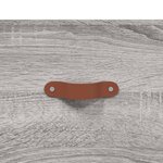 vidaXL Buffet Sonoma gris 34 5x34x90 cm Bois d'ingénierie