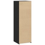 vidaXL Buffet noir 40x41x124 cm bois d'ingénierie