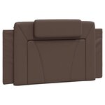 vidaXL Cadre de lit sans matelas marron 100x200 cm similicuir