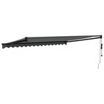 vidaXL Auvent rétractable automatique anthracite 4 5x3 m