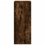 vidaXL Buffet avec LED chêne fumé 42 5x34x85 cm bois d'ingénierie