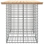 vidaXL Banc de jardin design de gabion 100x70x72 cm bois massif de pin