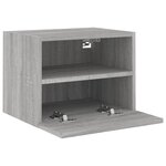 vidaXL Meuble TV mural sonoma gris 40x30x30 cm bois d'ingénierie