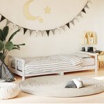 vidaXL Cadre de lit pour enfants blanc 80x200 cm bois de pin massif