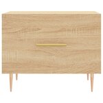 vidaXL Table basse Chêne sonoma 50x50x40 cm Bois d'ingénierie