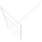 vidaXL Paroi de douche Blanc 90x195 cm Verre ESG transparent