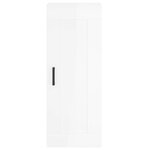 vidaXL Armoire murale blanc brillant 34 5x34x90 cm bois d'ingénierie