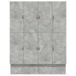 vidaXL Cadre de lit gris béton 180x200 cm