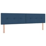 Tête de lit capitonnée bleue 200 cm en tissu