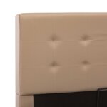 vidaXL Cadre de lit avec rangement hydraulique Similicuir 160x200 cm