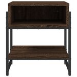 vidaXL Table basse chêne marron 40x40x45 cm bois d'ingénierie