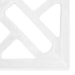 vidaXL Socle de parasol Blanc 44x44x31 cm Fonte
