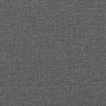 vidaXL Cadre de lit sans matelas gris foncé simple tissu