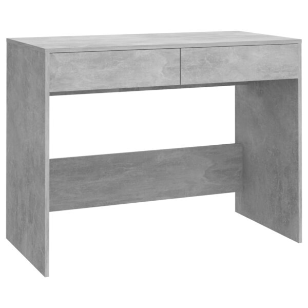 Bureau table poste de travail meuble d'ordinateur informatique étude 101 x 50 x 76 5 cm bois d'ingénierie gris 02_0023830