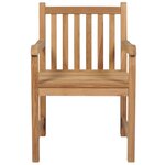 vidaXL Chaises de jardin lot de 2 et coussins gris Bois de teck massif