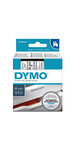 DYMO LabelManager cassette ruban D1 19mm x 7m Noir/Transparent (compatible avec les LabelManager et les LabelWriter Duo)