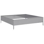 vidaXL Lit surélevé de jardin 100x100x26 cm acier inoxydable