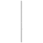vidaXL Tête de lit métal blanc 100 cm