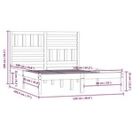 vidaXL Cadre de lit sans matelas 120x190 cm bois de pin massif