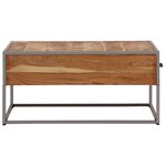 vidaXL Table basse 75x75x35 cm Bois solide d'acacia