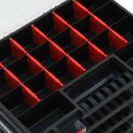 vidaXL Boîtes d'assortiment 10 Pièces 34 5x25x5 cm Polypropylène