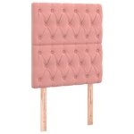 vidaXL Cadre de lit sans matelas rose 80x200 cm velours
