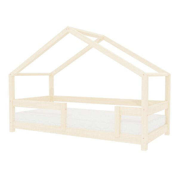 Lit cabane enfant LUCKY 70 x 160 verni