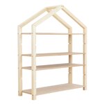 Etagère cabane POLLY - bois gris et vernis
