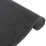 vidaXL Tapis rectangulaire gris 80x400 cm bambou