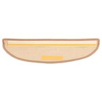 vidaXL Tapis d'escalier autocollants 15 Pièces 56x17x3 cm Marron clair