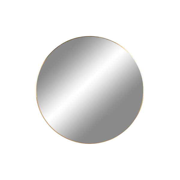 Miroir rond en acier avec cadre en aspect laiton Ø 40 cm