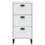 vidaXL Table de chevet VIKEN blanc bois d'ingénierie